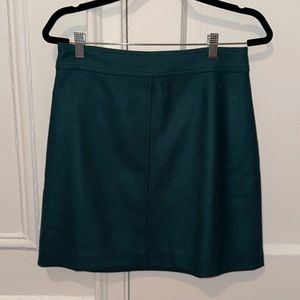 J Crew Wool deep blue mini skirt. Excellent condition. Size 6